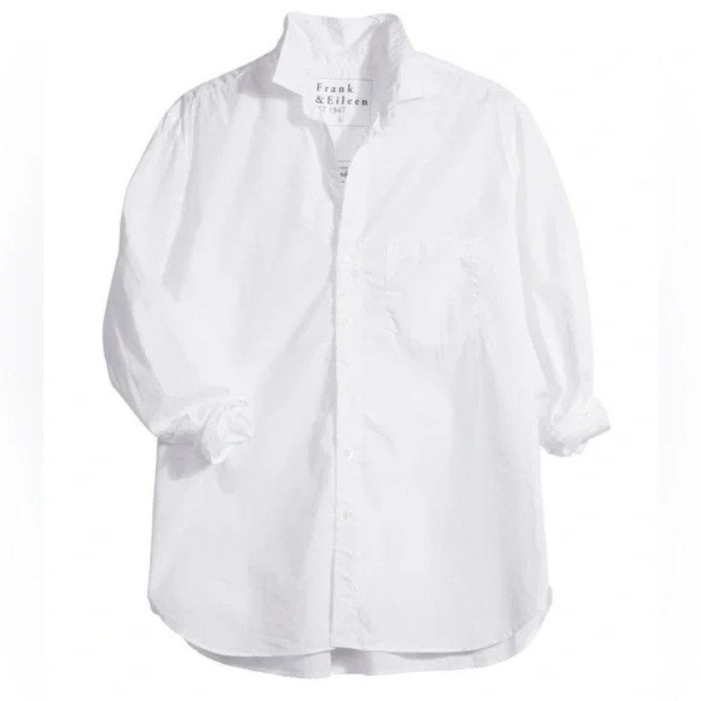Frank & Eileen Joedy Woven Button Up, Size S  Long Sleeve Cotton